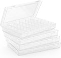 8 Pack Plastic Organizer Container Box - Clear 36-Grid Storage