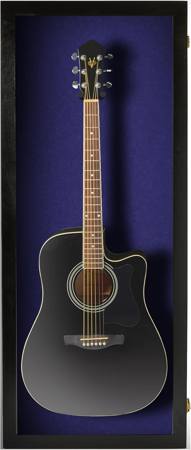 PENNZONI Acrylic Guitar Case - Wall Mount Display - Protect Your Guitar in Style!