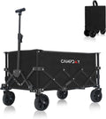 Foldable Wagon Cart Utility Folding Wagon - Compact 110L Capacity