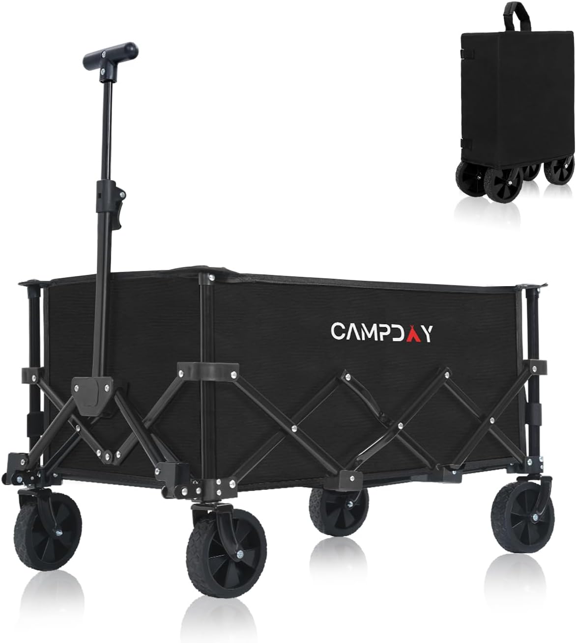 Foldable Wagon Cart for Grocery Shopping & Outdoor Adventures