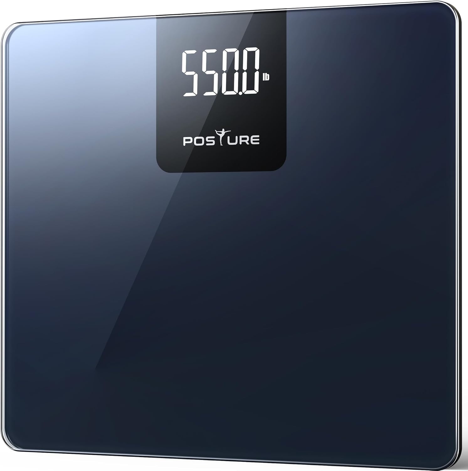Posture Digital Bathroom Scale with 550lb Capacity and LED Display
