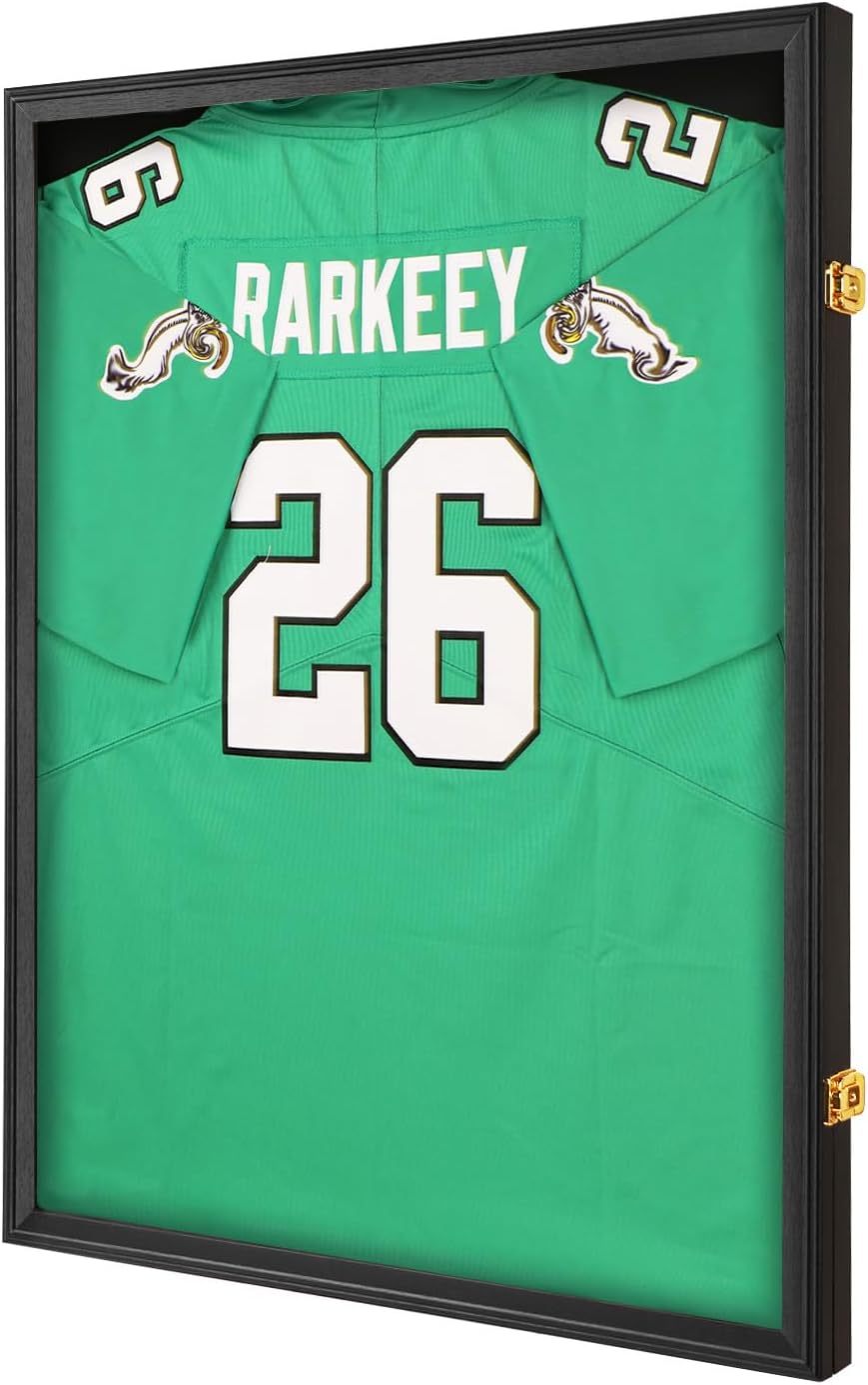 Jersey Frame Display Case for Wall - Lockable T-Shirt Shadow Box