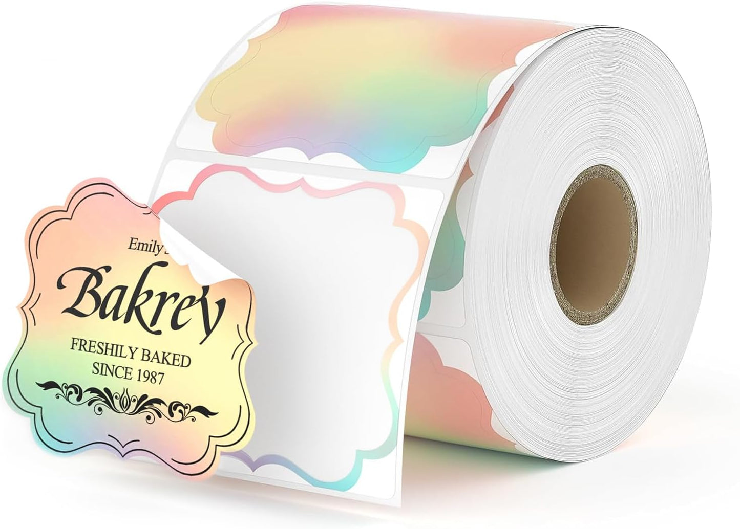Vibrant Rainbow Thermal Labels by MUNBYN - 500 Sheets