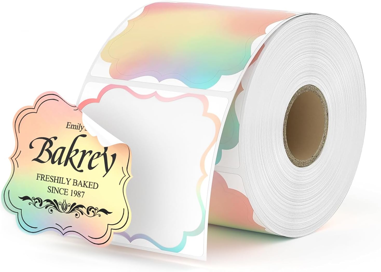 Vibrant Rainbow Thermal Labels by MUNBYN - 500 Sheets
