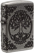 Zippo Armor Tree of Life Design Pocket Lighter - Durable Windproof