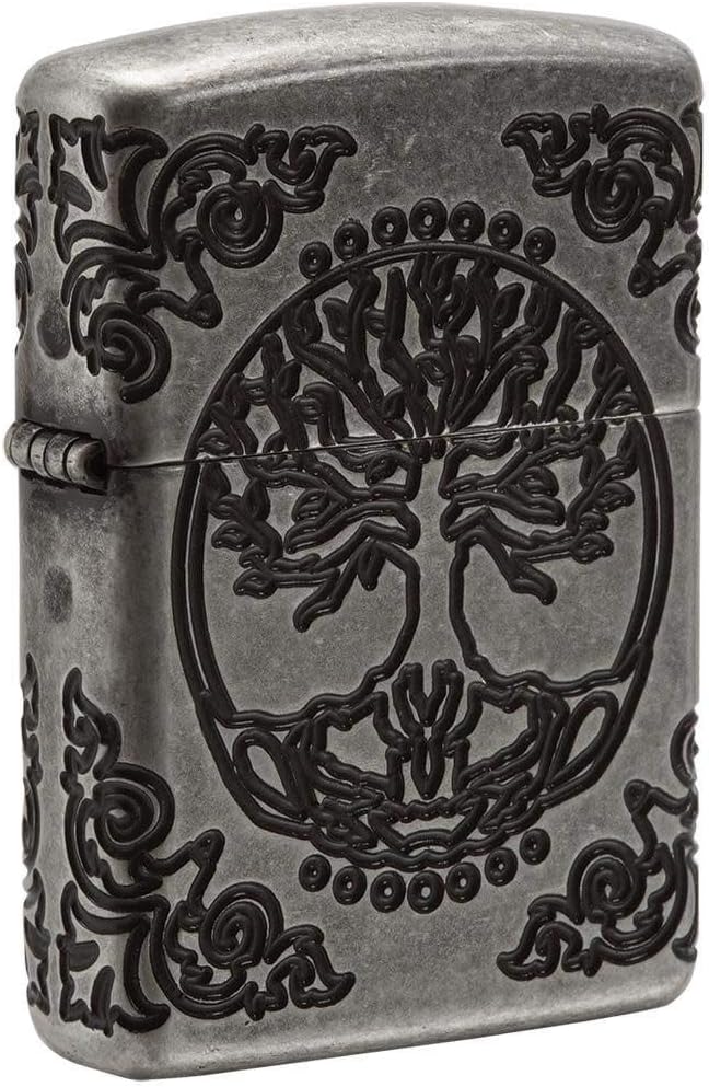 Zippo Armor Tree of Life Design Pocket Lighter for Collectors