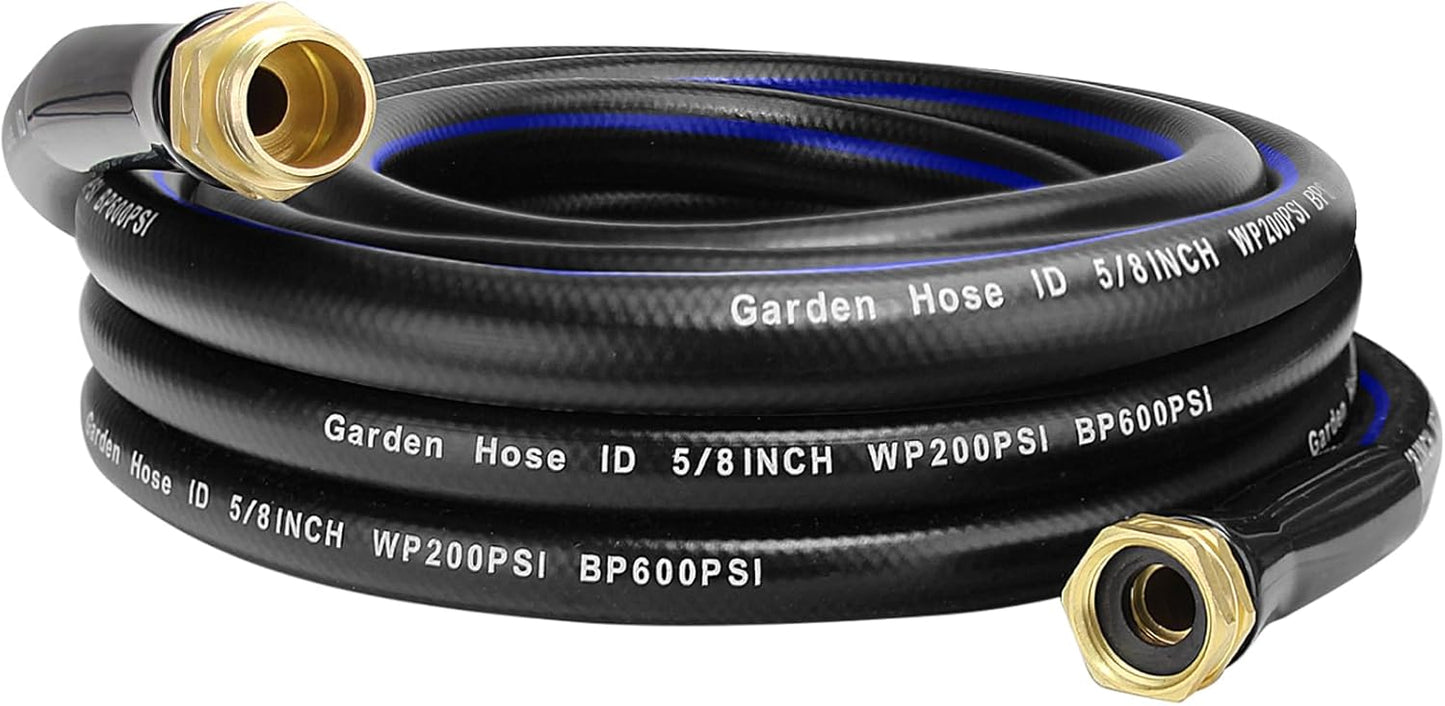 25 FT Garden Hose - Flexible No Kink Heavy Duty Water Hose