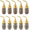 Nakamichi FanLock 24k Gold 2mm Pin Plugs 10 AWG-18 AWG - Secure Fit