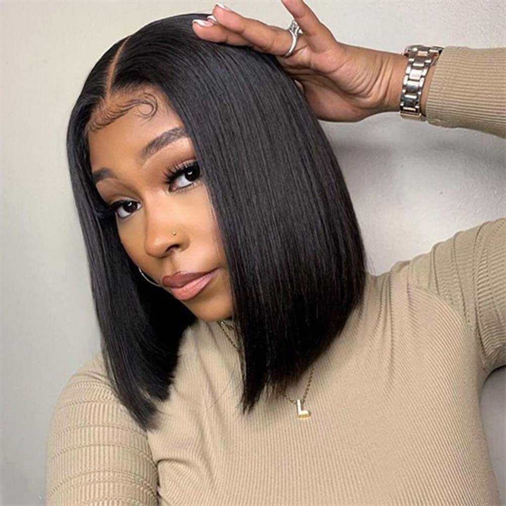 ISEE Hair Glueless Wear and Go Wigs for Beginners - 10 Inch Bob