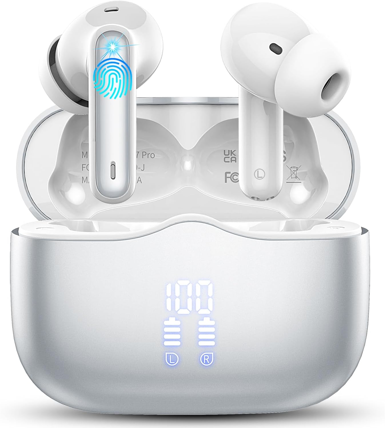 HiFi Wireless Bluetooth Earbuds xinwld - 40Hrs Deep Bass, IP7 Waterproof