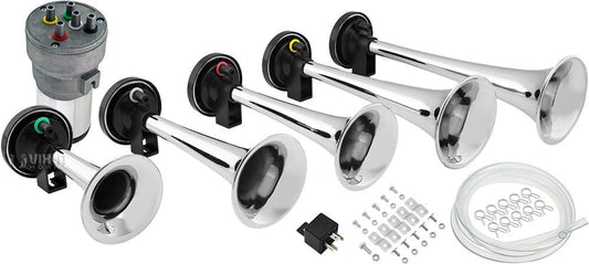 Vixen Horns LOUD 5 Trumpet La Cucaracha Musical Air Horn System