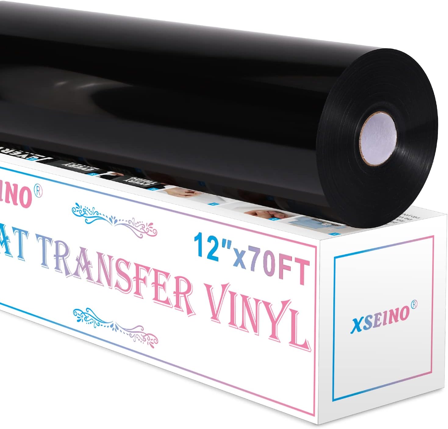 XSEINO Heat Transfer Vinyl Roll for Easy Shirt Designs