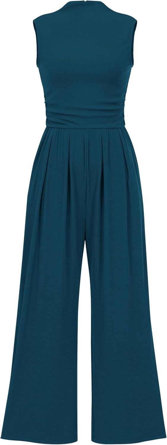 PRETTYGARDEN Womens Summer Jumpsuits Dressy Casual One Piece
