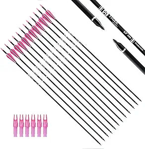 TIGER ARCHERY 30Inch Carbon Arrow Practice Hunting Arrows Review