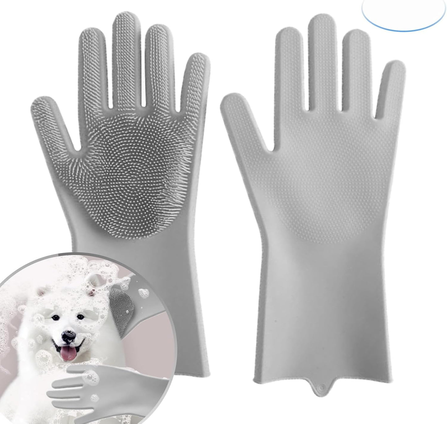 Static Magic Grooming Gloves - Pet Hair Removal & Massage