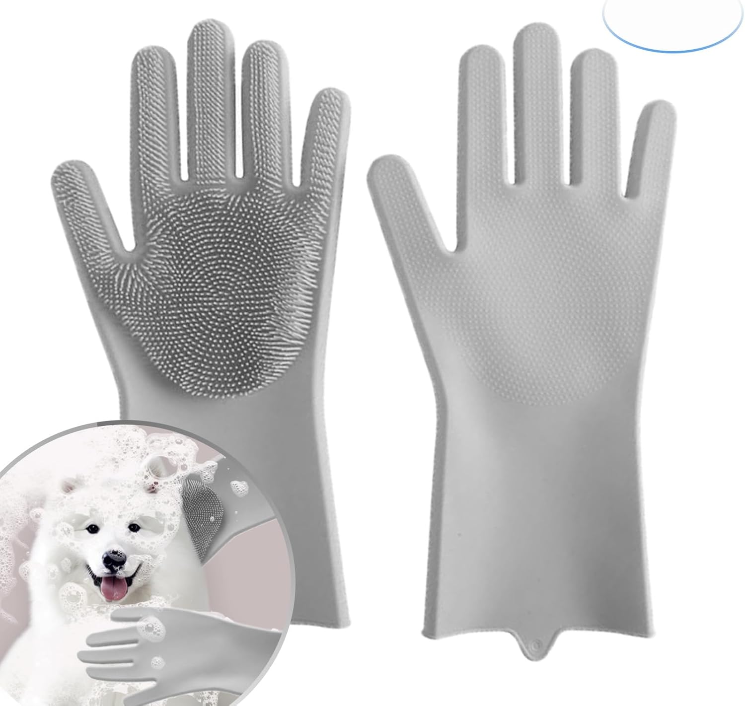 Static Magic Grooming Gloves - Pet Hair Removal & Massage