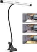 LED Desk Lamp with Clamp and Flexible Gooseneck - Bright, USB Powered