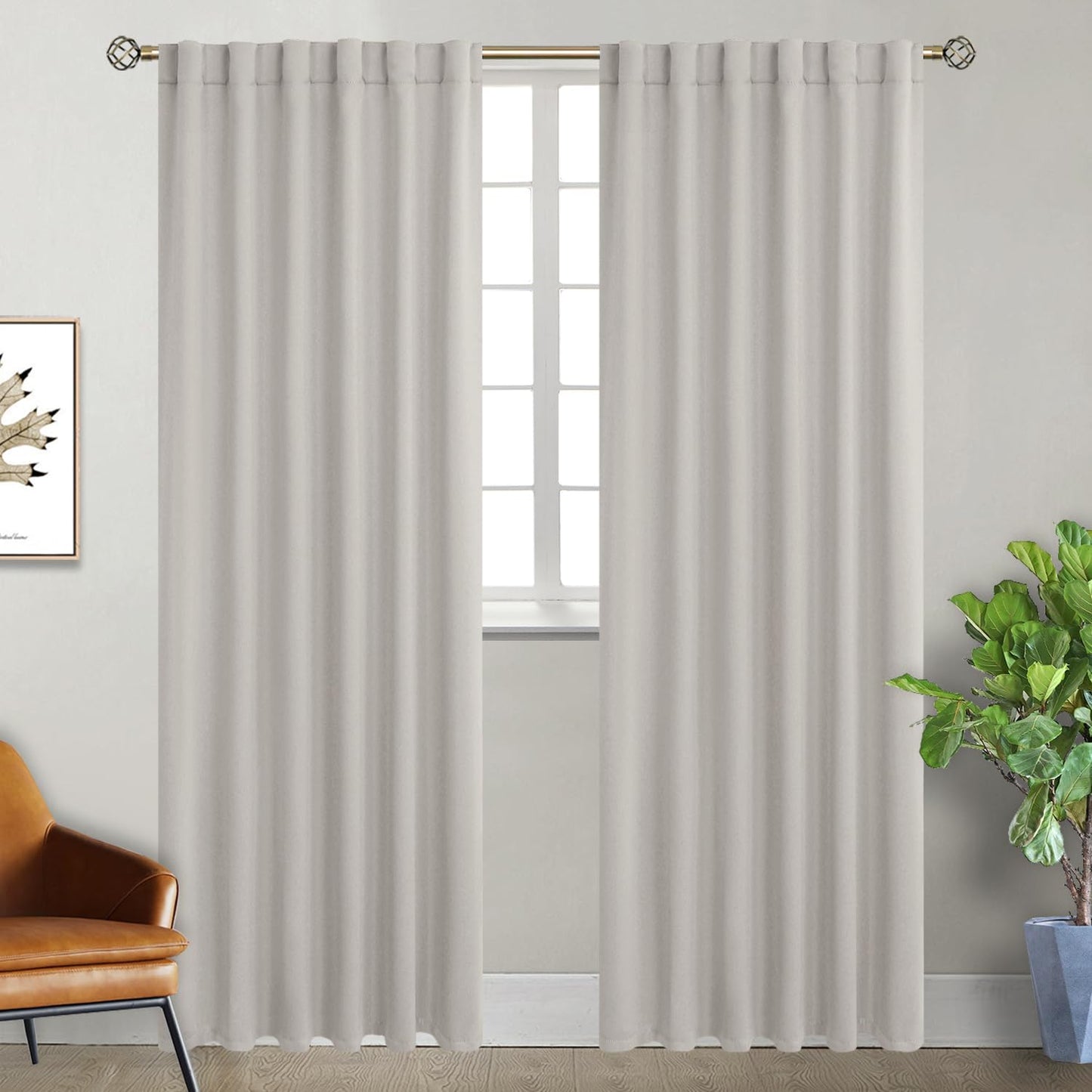 BGment Blackout Curtains for Bedroom - Thermal Insulated Panels