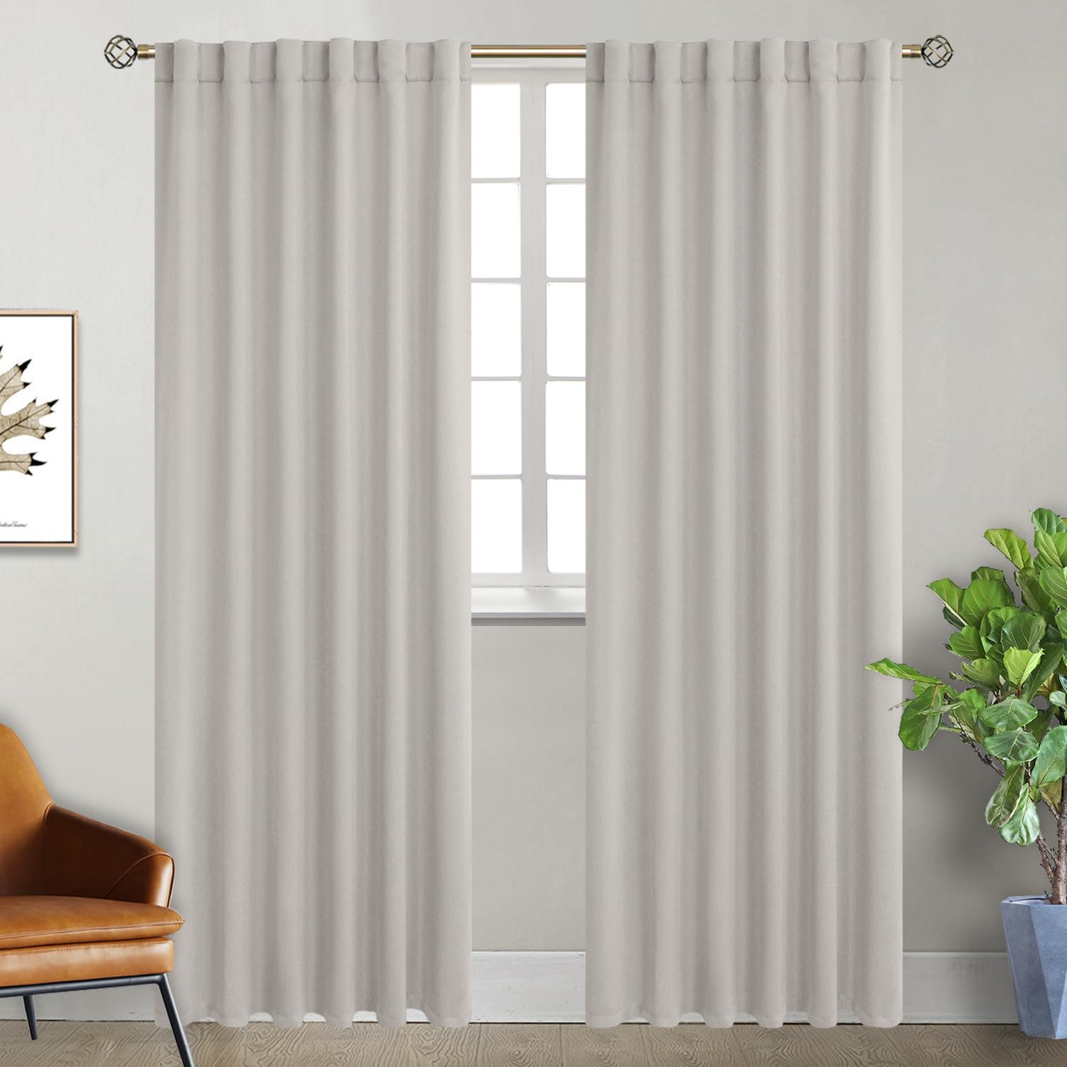BGment Blackout Curtains for Bedroom - Thermal Insulated Panels