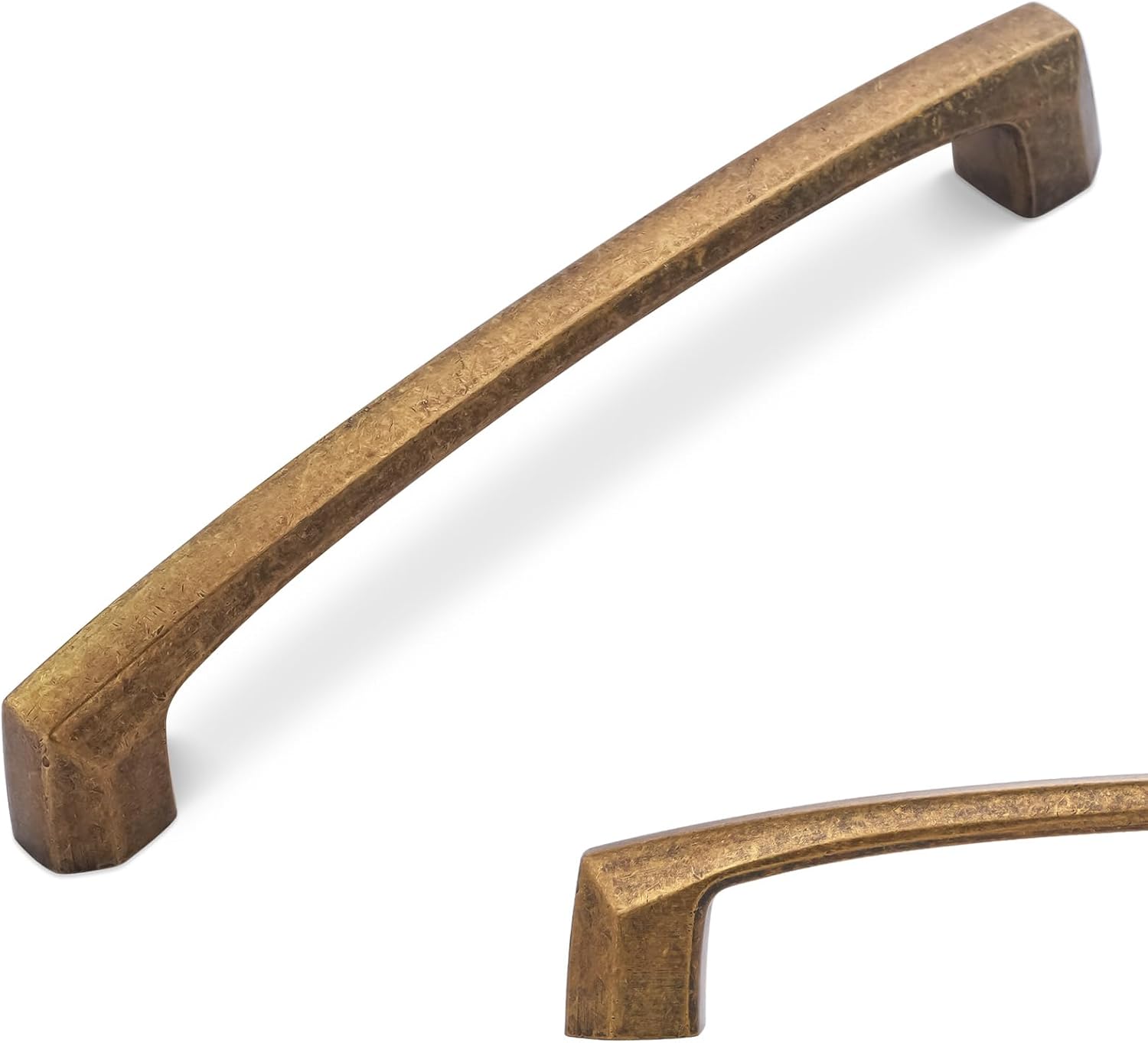 10 Pack 5 Inch Antique Brass Kitchen Cabinet Handles for Drawers