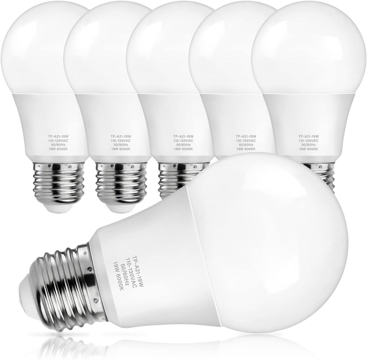 MAXvolador A21 LED Light Bulbs - Bright, Energy Efficient 19W