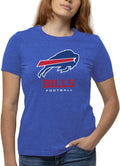 Women's Buffalo Bills Big Logo T-Shirt - 100% Cotton Fan Tee