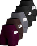 Biker Spandex Shorts Women High Waisted Tummy Control - With Pockets