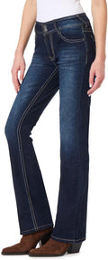 WallFlower Luscious Curvy Bootcut Jeans for Women Mid-Rise - Curve 0