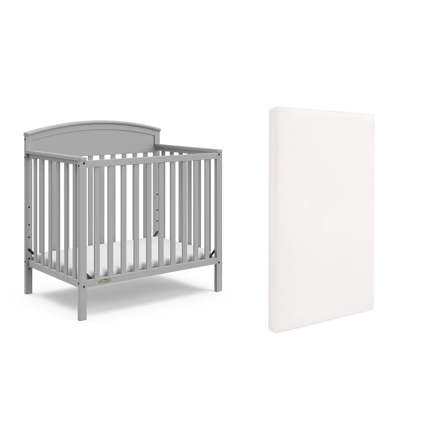 Graco Benton 4-in-1 Convertible Mini Crib for Small Spaces