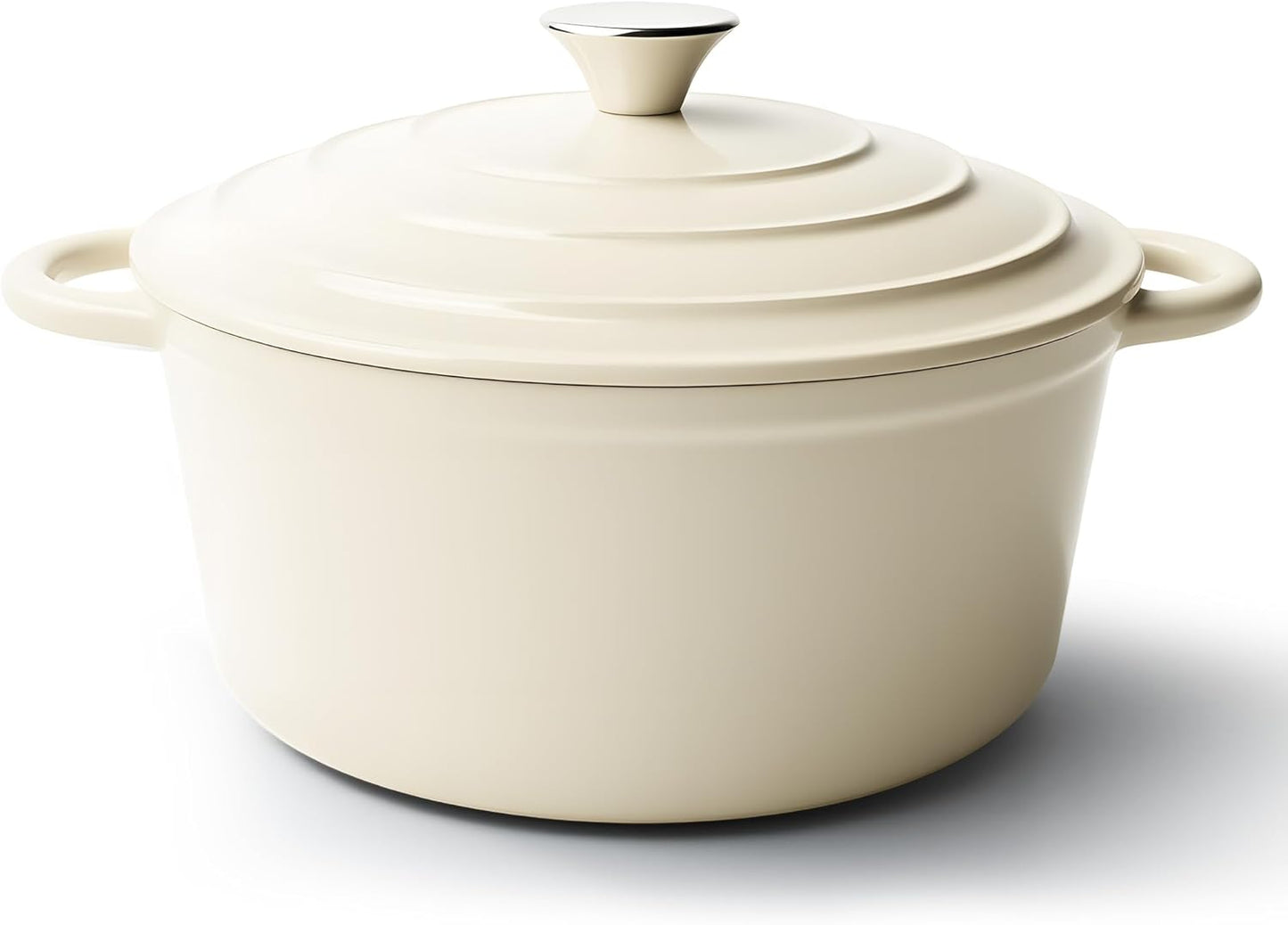 4.5 Quart Non Stick Enameled Cast Iron Dutch Oven for Cooking
