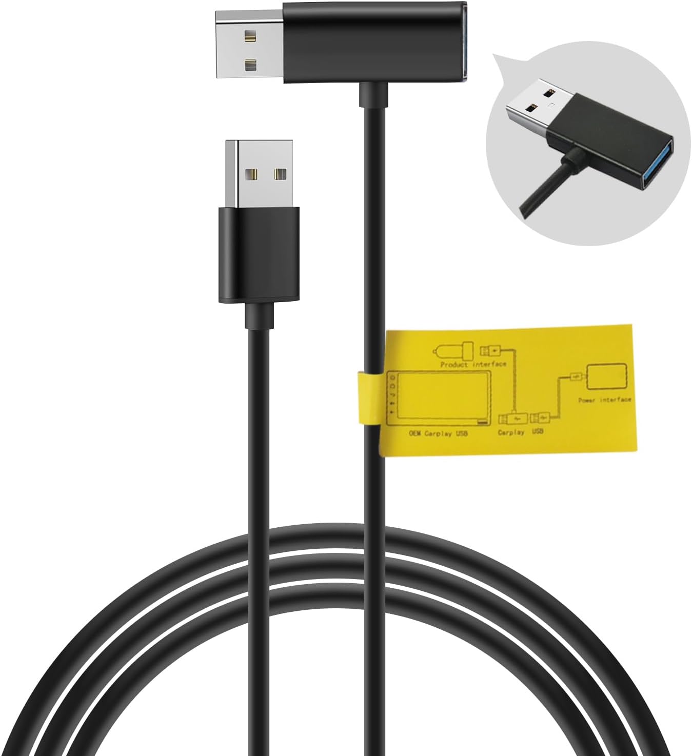 Fast Charging Y-Cable for Wireless Carplay