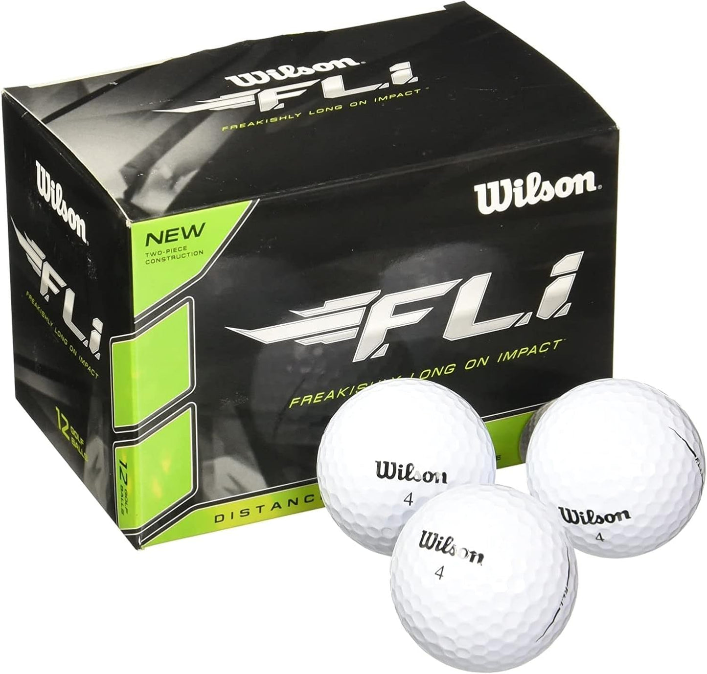 WILSON Staff F.L.I. Golf Balls - Perfect 12-Pack for Maximum Distance!