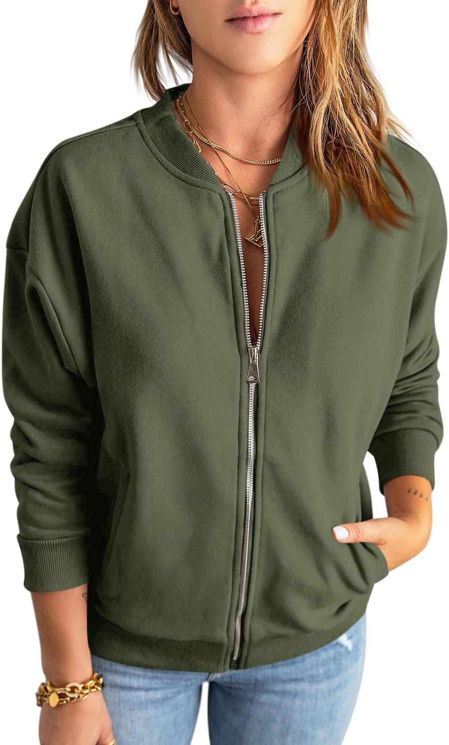 GeGekoko Womens Zip Up Sweatshirts for Casual Comfort and Style