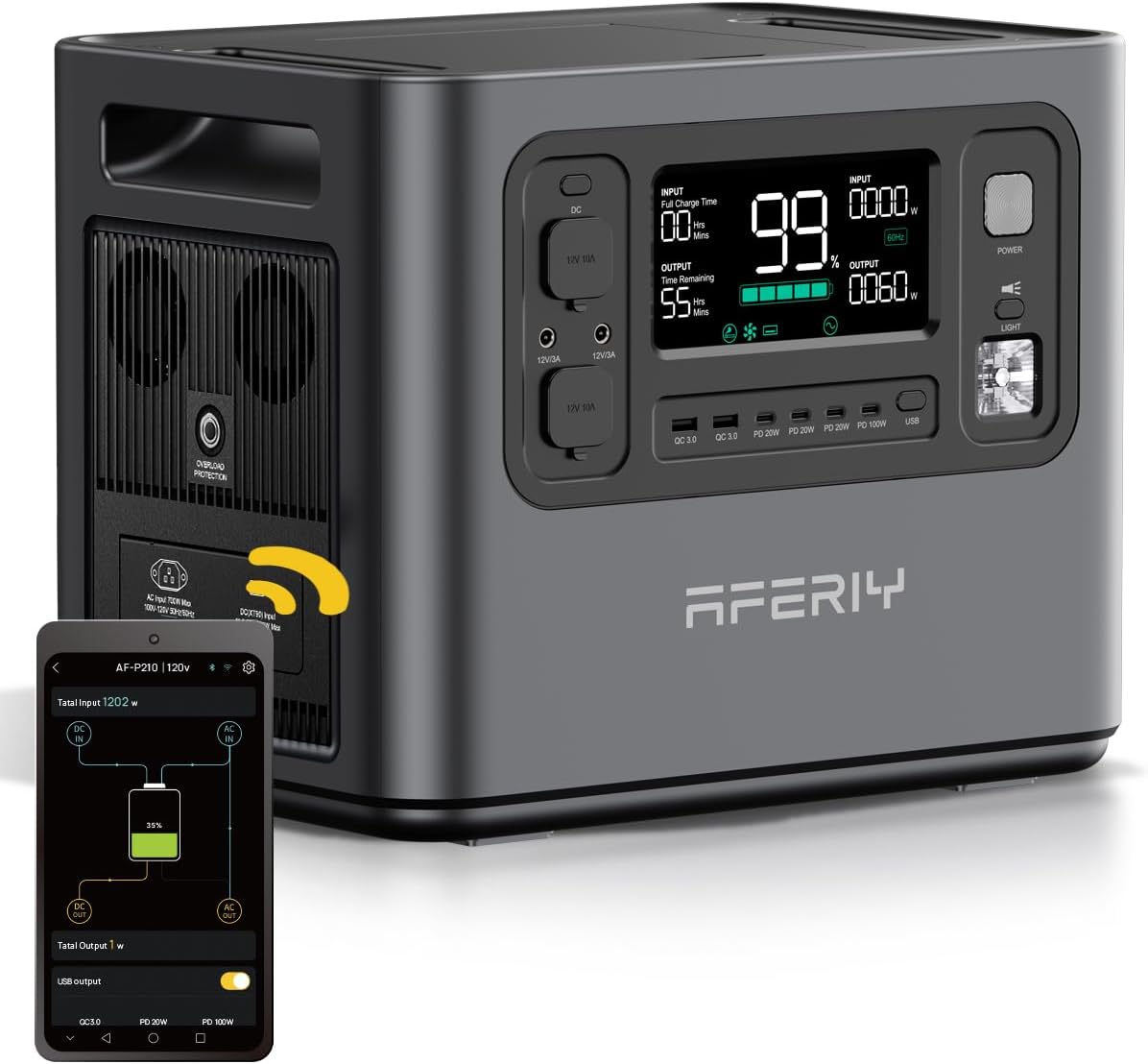 AFERIY P210 Portable Power Station for Home Backup & Camping