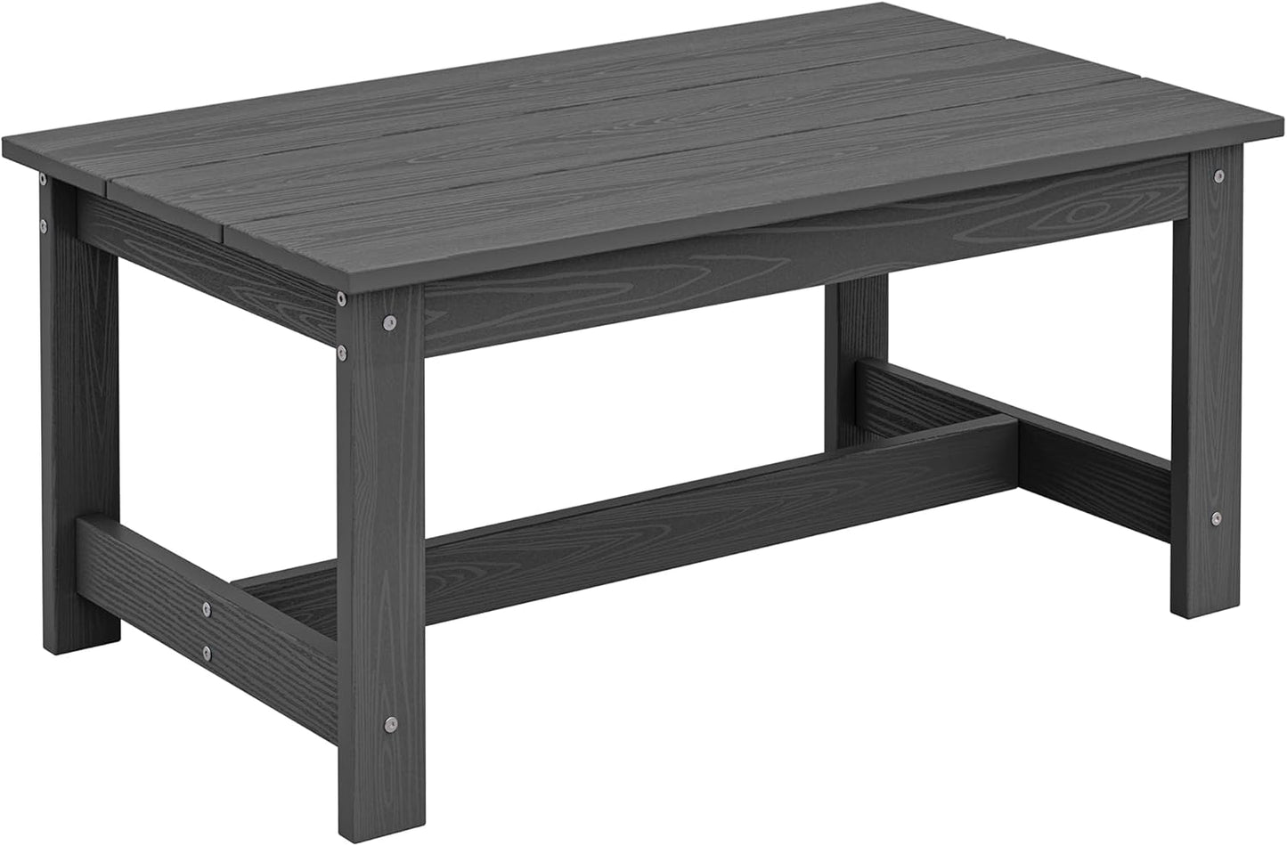 SERWALL All-Weather Outdoor Coffee Table, Fits Outdoor Sectional, Grey