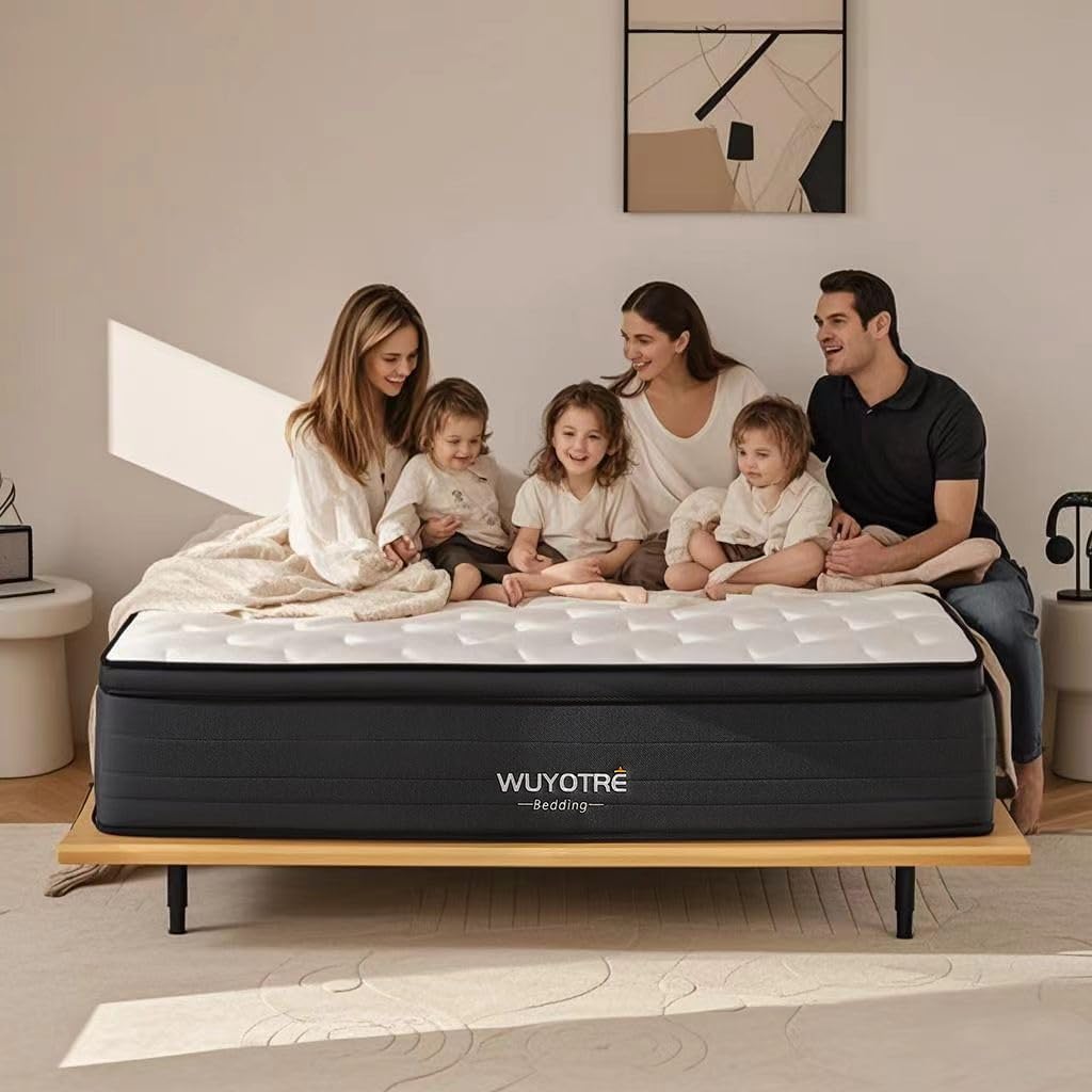 14 Inch Queen Size Mattress with Cooling Memory Foam for Comfort