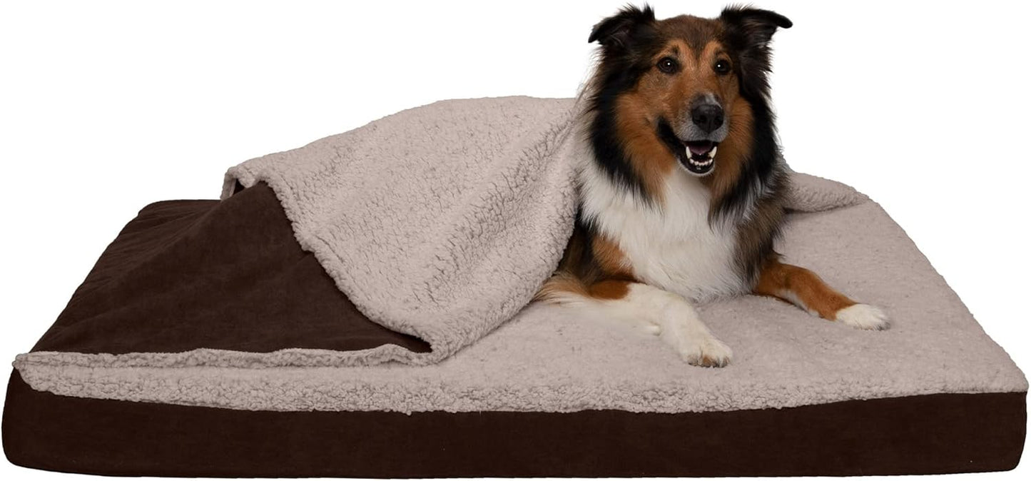 Furhaven Memory Foam Dog Bed for Large Dogs - Jumbo/XL Comfort