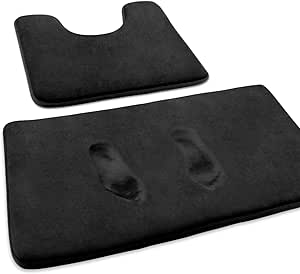 FEELSO Memory Foam Bath Mat Set for Ultimate Comfort and Safety