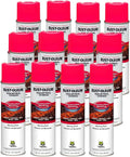 Construction Marking Spray Paint 12-Pack - Fast Dry, High Visibility