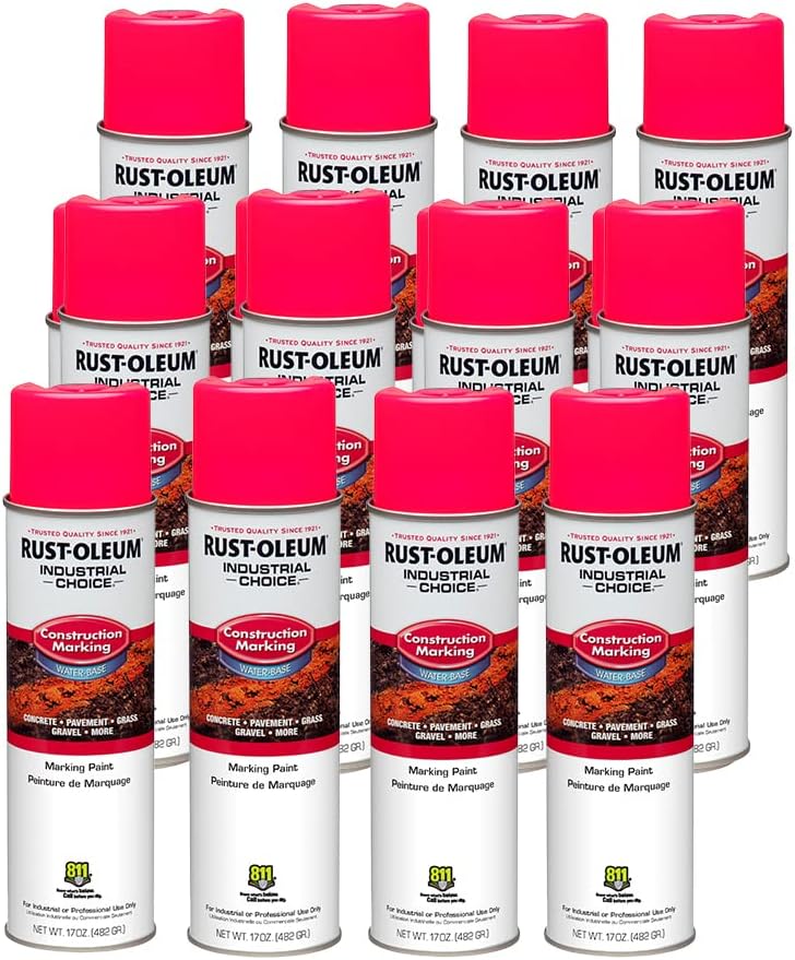Rust-Oleum M1400 System Water-Based Construction Marking Spray Paint