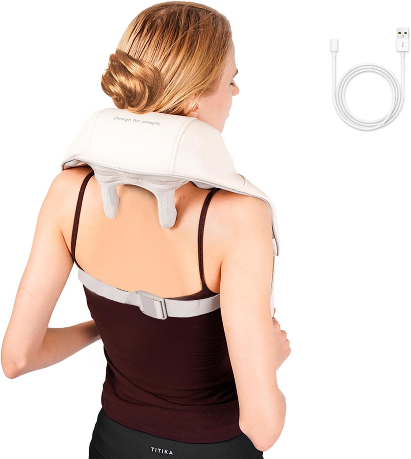 Cordless Neck Massager with Heat for Deep Tissue Relief