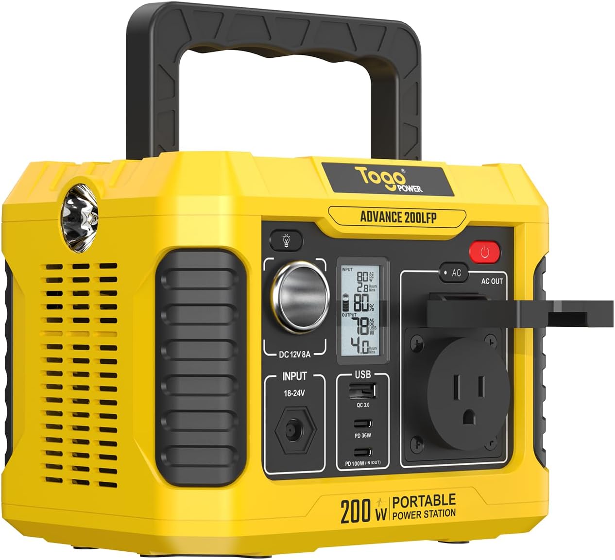 Togo POWER 200W Portable Power Station for Camping and Home Use