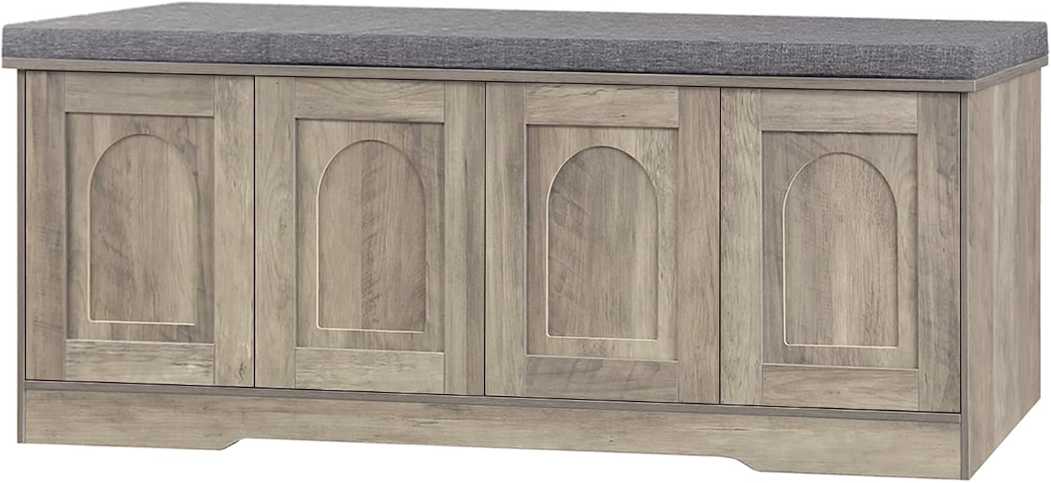 DINZI LVJ Shoe Bench: Stylish Entryway Storage Solution