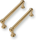 4 in 10 Pack Solid Kitchen Cabinet Handles - Heavy Duty Champagne