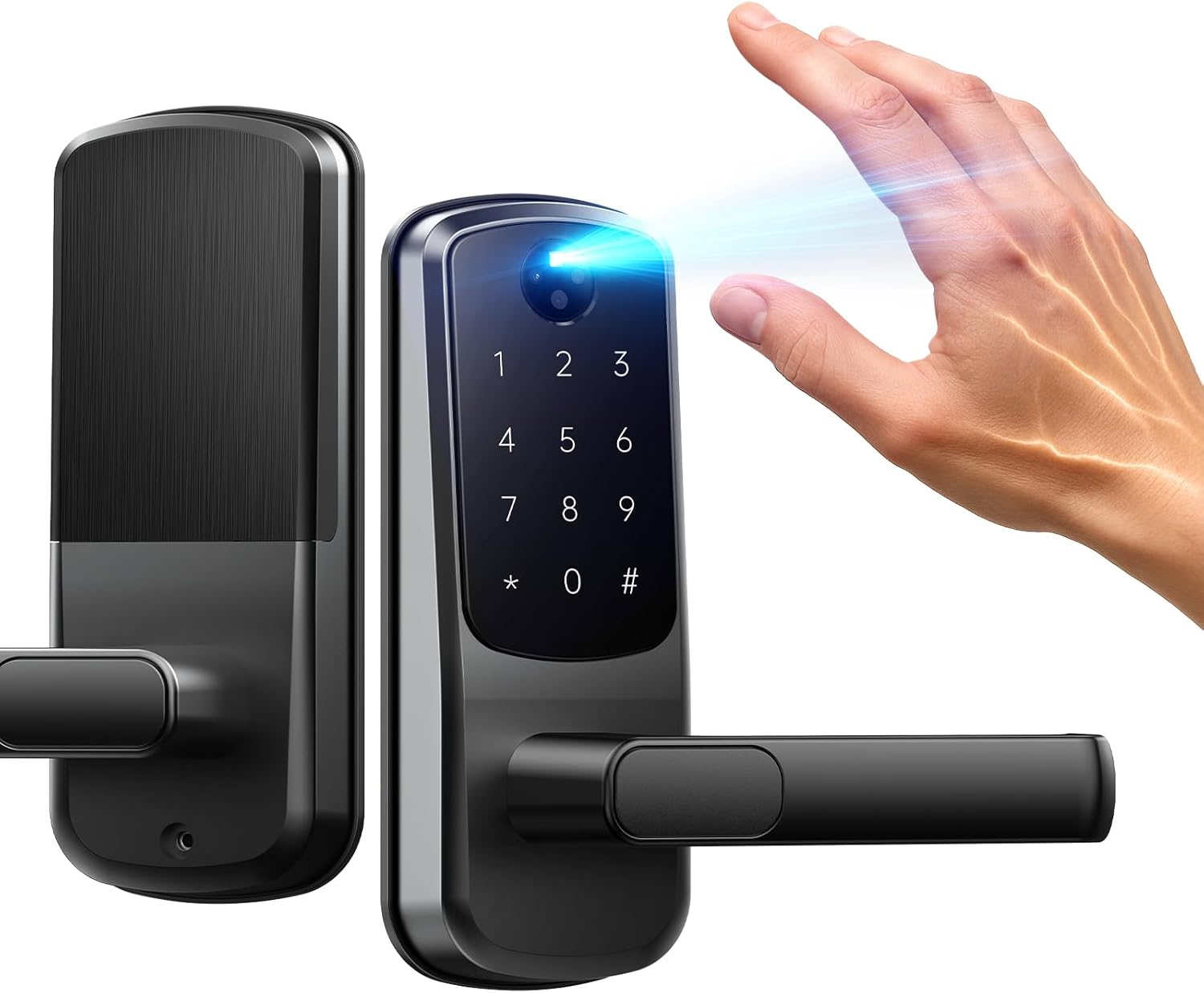 Campa Palm Vein Smart Lock with Keyless Entry and Handle