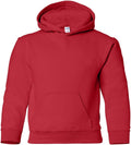 Gildan Heavy Blend Youth Hooded Sweatshirt Red Small - Durable