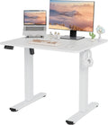 Electric Standing Desk 32x20 in White Top - Adjustable Sit Stand