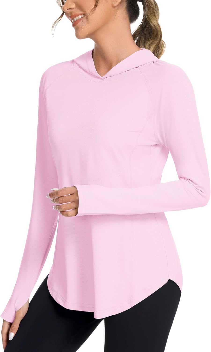 Bashafo Women UPF50+ Sun Hoodie - Quick Dry & Lightweight