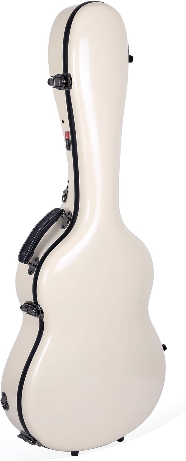Crossrock Deluxe Fiberglass Hard Shell Case for Classical Guitar