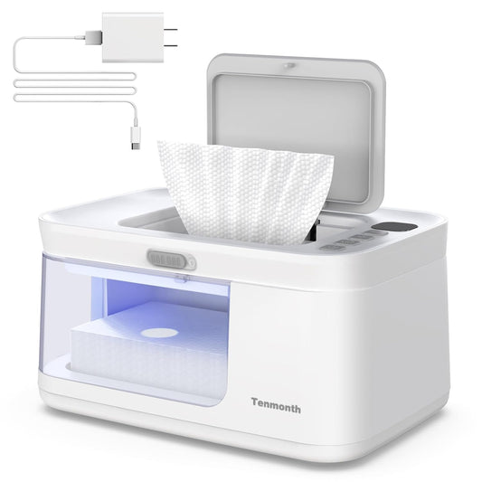 Tenmonth Portable Baby Wipe Warmer - Gentle Heat On-The-Go